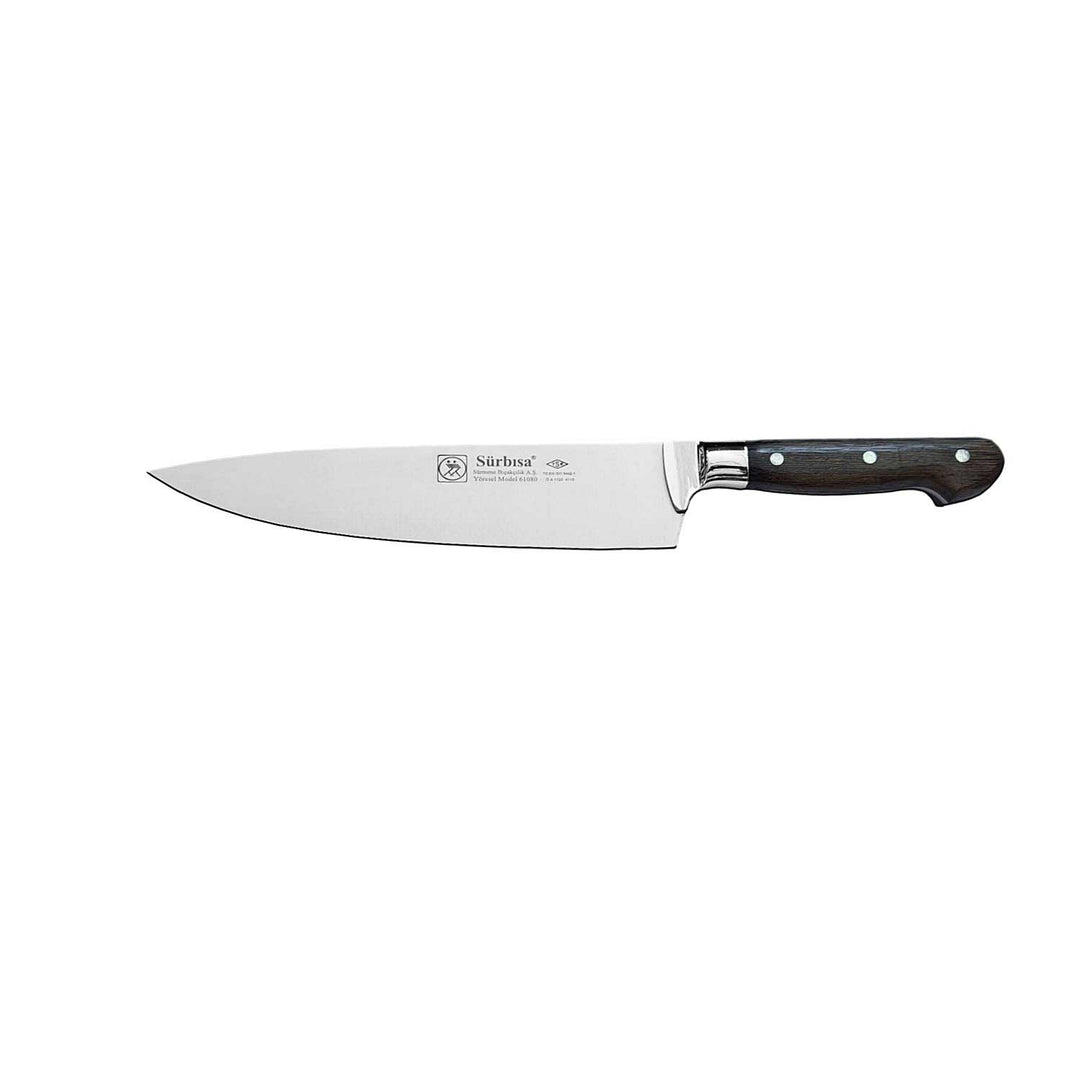 Sürmene 61080 | Handgemaakt Chefmes met Houten Handvat - 20CM